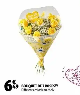 Auchan Bouquet de 7 roses offre