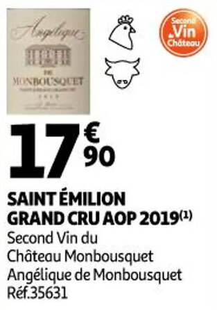Saint émilion grand cru aop 2019