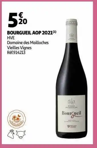 Auchan Bourgueil aop 2021 domaine de mailloches offre