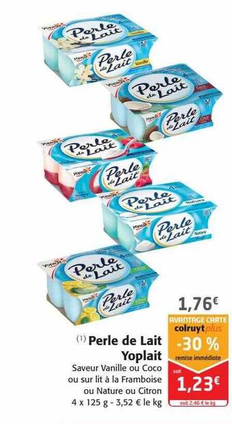 Colruyt Perle de lait yoplait offre