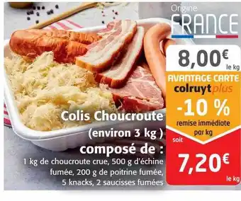 Colruyt Colis choucroute offre