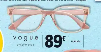 E.Leclerc Optique Monture acétate vogue eyewear offre