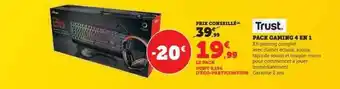 Hyper U Pack gaming 4 en 1 trust offre