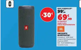 Super U Enceinte bluetooth jbl offre