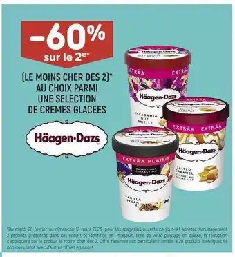 Leader Price Crèmes glacées häagen-dazs offre