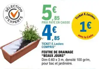 Feutre de Drainage Beaux Jours