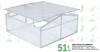E.Leclerc Serre Chassis Polycarbonate offre