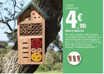 E.Leclerc Hôtel à Insectes offre