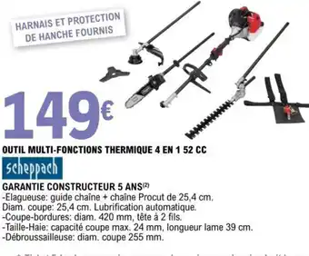 Outil Multi-Fonctions Thermique 4 en 1 52 CC
