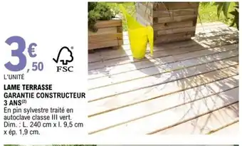E.Leclerc Lame Terrasse offre