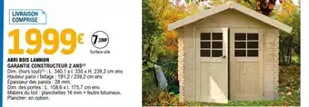 E.Leclerc Abri Bois Lannion offre
