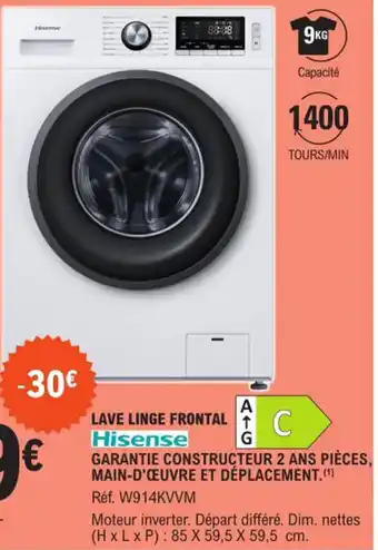 E.Leclerc Lave Linge Frontal offre