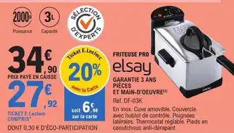 E.Leclerc Friteuse Pro offre