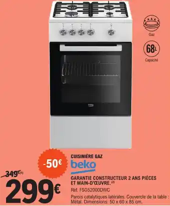 E.Leclerc Cuisinière Gaz offre