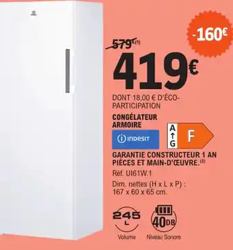 E.Leclerc Congélateur Armoire offre