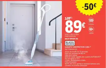 E.Leclerc Balai Vapeur Sol offre
