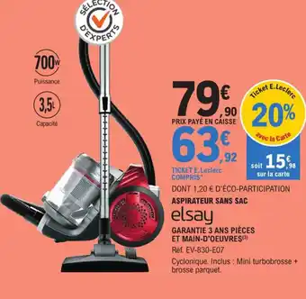 E.Leclerc Aspirateur Sans Sac offre