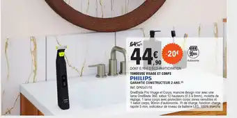 E.Leclerc Tondeuse Visage et Corps offre
