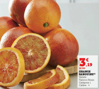 Super U Orange Sanguine offre