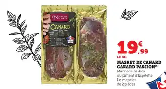 Super U Magret De Canard Canard Passion offre