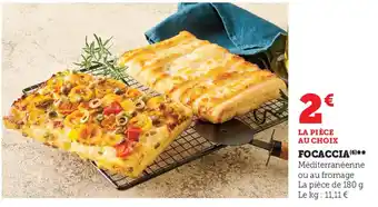 Super U Focaccia offre