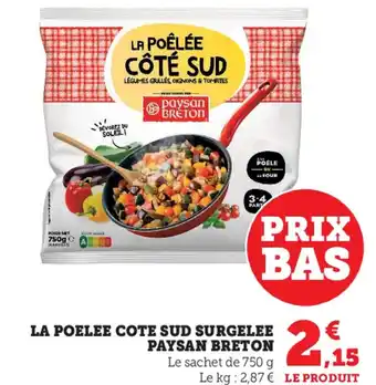 La Poelle Cote Sud Surgelee Paysan Breton