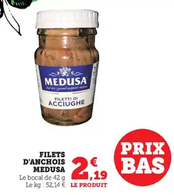 Super U Filette D'Anchois Medusa offre