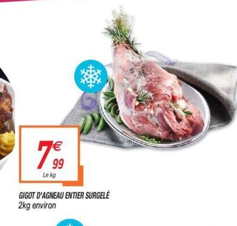 Gigot d'Agneau Entier Surgelé