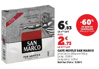 Super U Cafe Moulu San Marco offre