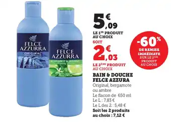 Super U Bain & Douche Felce Azzurra offre