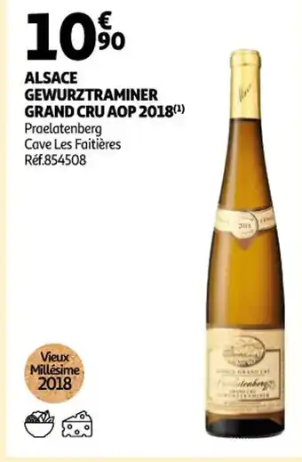 Auchan Alcase Gewurztraminer Grand Cru AOP 2018 offre