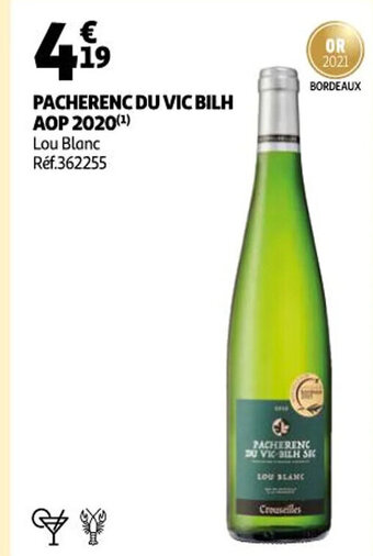 Auchan Pacherenc Du Vic Bilh AOP 2020 offre