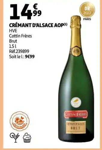 Auchan Crémant D'Alcase AOP offre