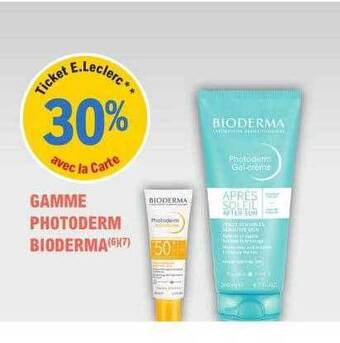 E.Leclerc Parapharmacie Gamme photoderm bioderma offre