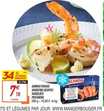 Netto Gambas Rouges Argentine Géantes Surgelées offre