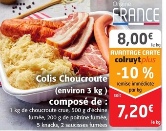 Colruyt Colis Choucroute offre