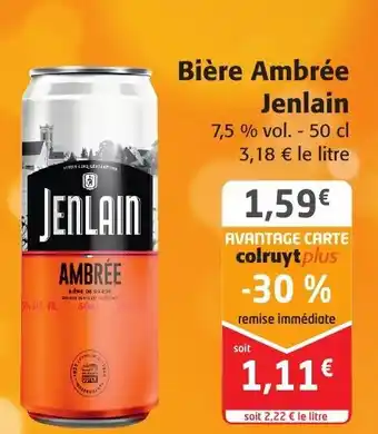 Colruyt Bière Ambree Jenlain offre