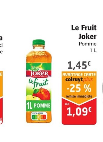 Colruyt Le Fruit Joker offre
