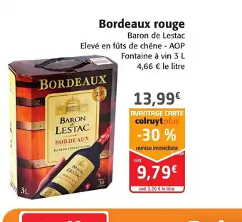 Colruyt Bordeaux Rouge offre