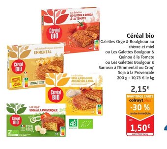 Colruyt Céréal Bio offre
