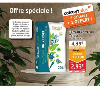 Colruyt Terreau Universel Terdor offre
