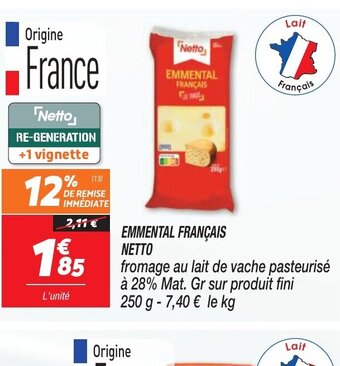 Netto Emmental Francais Netto offre