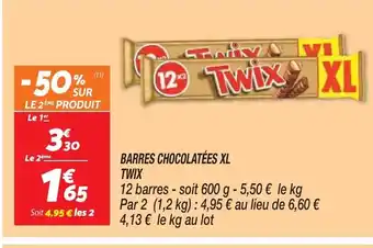 Netto Barres Chocolatées XL Twix offre