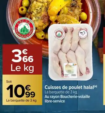 Carrefour Cuisses de Poulet Halal offre