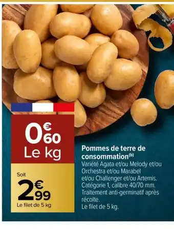 Carrefour Pommes de Terre de Consommation offre