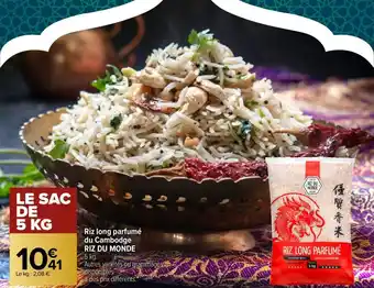 Carrefour Riz Long Parfume Du Cambodge riz Du Monde offre
