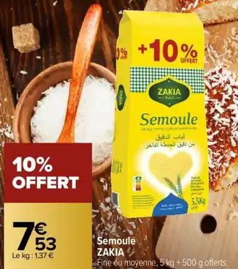 Carrefour Semoule zakia offre