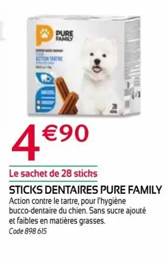 RAGT Jardin & Maison Sticks Dentaires Pure Family offre