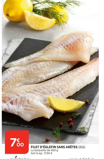 Filet d'Eglefin Sans Arêtes