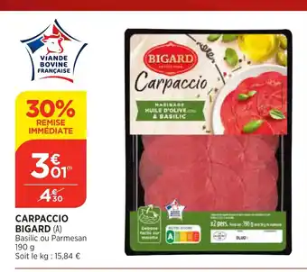 Bi1 Carpaccio Bigard offre